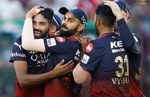 റോയൽ ചാലഞ്ചേഴ്സ് ട്വിറ്ററിൽ പങ്കുവച്ച ചിത്രം