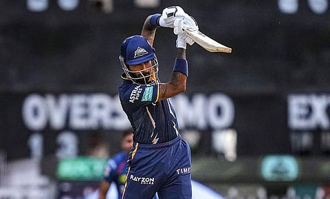 ഹർദികിന്റെ ബാറ്റിങ്/ പിടിഐ