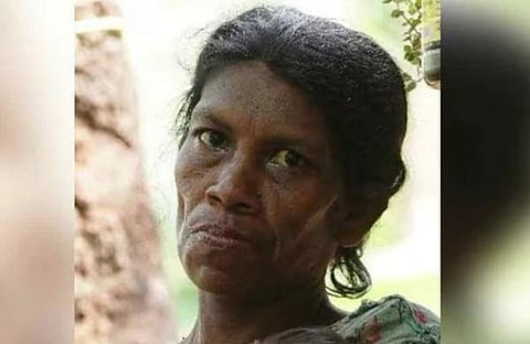 മരിച്ച ആദിവാസി സ്ത്രീ