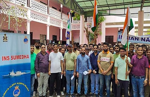 പോർട്ട് സുഡാനിലെത്തിയ ഇന്ത്യാക്കാർ/ പിടിഐ