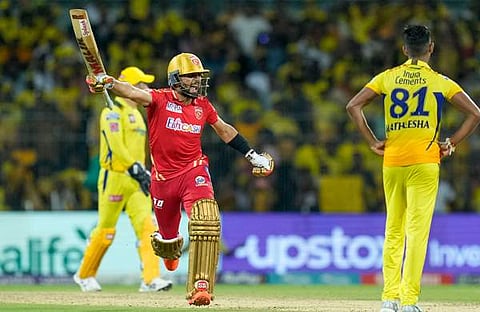 ജയം ആഘോഷിക്കുന്ന പഞ്ചാബ് താരം സിക്കന്ദർ റാസയ/ ചിത്രം: പിടിഐ