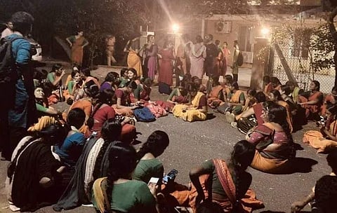 കലാക്ഷേത്രയില് നടന്ന സമരം/ട്വിറ്റര്