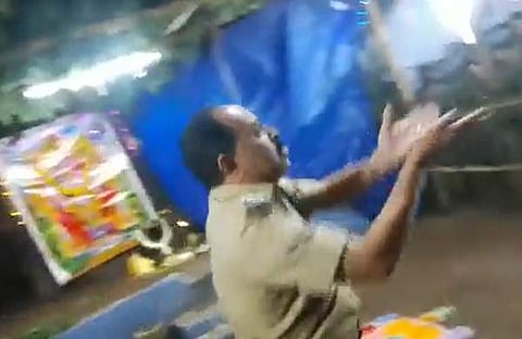 പൊലീസ് യൂണിഫോമിലെ നൃത്തം/ വീഡിയോ ദൃശ്യം