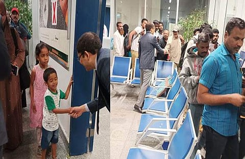 സുഡാനില് നിന്നും കൊച്ചിയിലെത്തിയവര്/ എഎന്ഐ