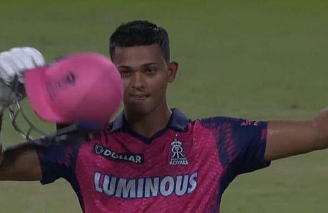 തകർപ്പൻ ബാറ്റിങ് കാഴ്ചവെച്ച ജയ്സ്വാൾ, image credit: Indian Premier League