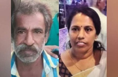 മരിച്ച സുനിൽ കുമാറും മിനിയും/ ടിവി ദൃശ്യം