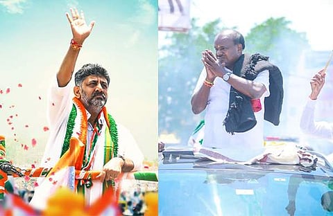 ഡികെ ശിവകുമാർ, എച്ച്ഡി കുമാരസ്വാമി/ ഫെയ്സ്ബുക്ക്