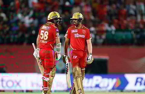 പഞ്ചാബിന്റെ ജിതേഷും സാമും ബാറ്റിങ്ങിനിടെ, IMAGE CREDIT: Indian Premier League