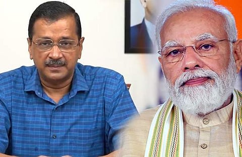 അരവിന്ദ് കെജരിവാള്, നരേന്ദ്ര മോദി