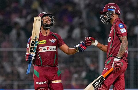 ഹാഫ് സെഞ്ചുറി നേടി നിക്കോളാസ് പൂരാൻ/ചിത്രം: പിടിഐ