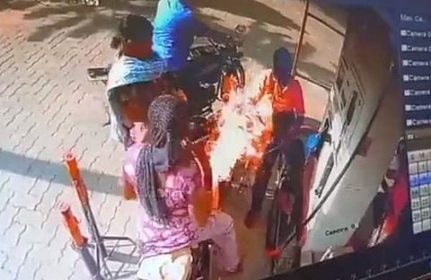 അപകടത്തിന്റെ സിസിടിവി ദൃശ്യം