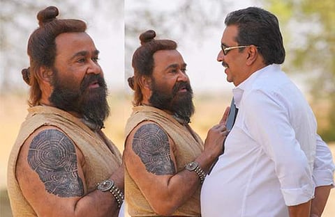 മോഹൻലാലും ഷിബു ബേബി ജോണും/ ചിത്രം; ഫെയ്സ്ബുക്ക്