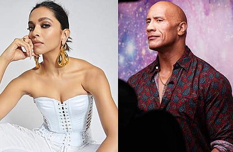 ദീപിക പദുക്കോൺ, ഡ്വെയ്ൻ ജോൺസൺ/ ഫെയ്സ്ബുക്ക്