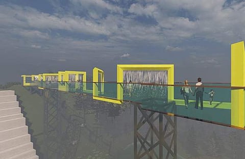 ഗ്ലാസ് ബ്രിഡ്ജിന്റെ മാതൃക