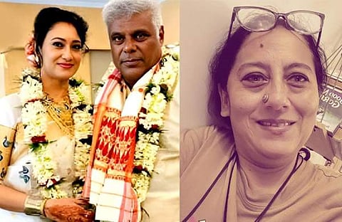 ആശിഷ് വിദ്യാർഥി റുപാലി ബറുവയ്ക്കൊപ്പം, രജോഷി ബറുവ/ ചിത്രം ഇൻസ്റ്റഗ്രാം