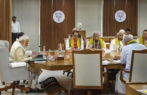 ബിജെപി മുഖ്യമന്ത്രിമാരുമായി മോദി കൂടിക്കാഴ്ച നടത്തുന്നു