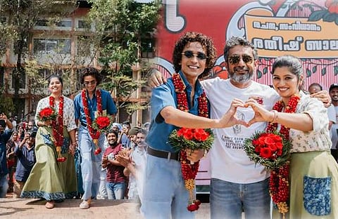 'സുരേശന്റെയും സുമലതയുടെയും ഹൃദയഹാരിയായ പ്രണയകഥ' പൂജ ചടങ്ങിലെ ചിത്രങ്ങൾ