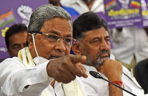 കര്ണാടക മുഖ്യമന്ത്രി സിദ്ധരാമയ്യ,ഉപമുഖ്യമന്ത്രി ഡികെ ശിവകുമാര്/ എക്സ്പ്രസ് ഫോട്ടോ