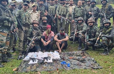 പിടിയിലായ ഭീകരർ/ എഎൻഐ