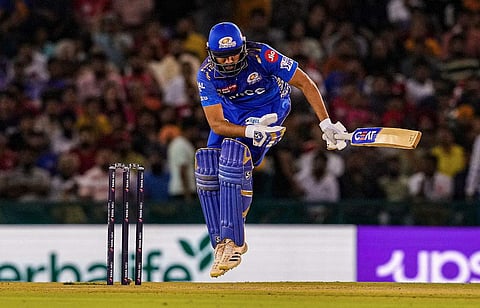 പഞ്ചാബിനെതിരെ രോഹിത് ശർമയുടെ ബാറ്റിങ്/ പിടിഐ