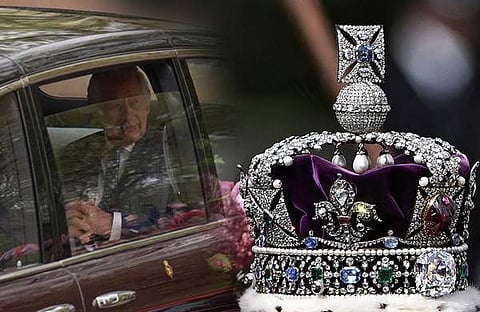 കിരീടധാരണച്ചടങ്ങുകൾക്കായി വെസ്റ്റ്മിനിസ്റ്റർ ആബെയിൽ എത്തി ചാൾസ് മൂന്നാമൻ/ ചിത്രം:പിടിഐ