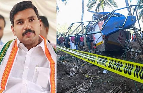 വി എസ് ജോയ്, അപകടത്തിൽപ്പെട്ട ബോട്ട്/ പിടിഐ