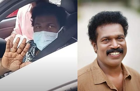 ബിനു അടിമാലി ആശുപത്രിയിൽ നിന്ന് ഇറങ്ങുന്നു/ വിഡിയോ സ്ക്രീൻഷോട്ട്, ബിനു അടിമാലി/ ഫെയ്സ്ബുക്ക്