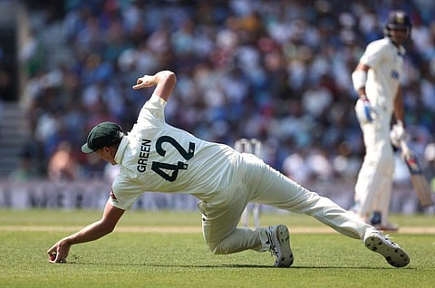 ഗില്ലിനെ പുറത്താക്കിയ കാമറോൺ ഗ്രീനിന്റെ ക്യാച്ച്/ ട്വിറ്റർ