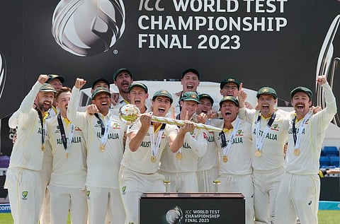 ലോക ടെസ്റ്റ് ചാമ്പ്യൻഷിപ്പ് കിരീടവുമായി ഓസ്ട്രേലിയ/ പിടിഐ