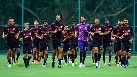 ഇന്ത്യൻ ടീം പരിശീലനത്തിൽ/ ട്വിറ്റർ