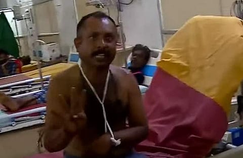 അറസ്റ്റിലായ ആൾ/ ടിവി ദൃശ്യം