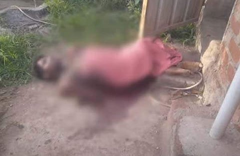 മണികണ്ഠന്റെ മൃതദേഹം/ ടിവി ദൃശ്യം