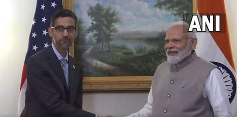 സുന്ദർ പിച്ചൈ മോദിയുമായി കൂടിക്കാഴ്ച നടത്തി/ ട്വിറ്റർ