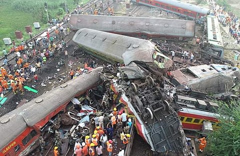 ഒഡീഷയിലുണ്ടായ ട്രെയിന് അപകടം/ പിടിഐ