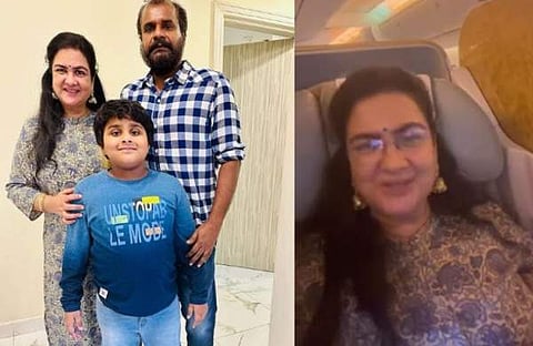 ഉർവശി ഭർത്താവിനും മകനുമൊപ്പം/ ഇൻസ്റ്റഗ്രാം