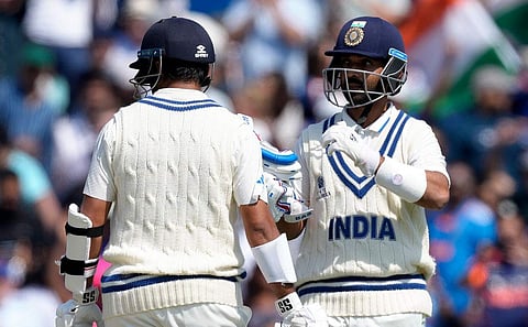 രഹാനെ- ശാർദുൽ സഖ്യം ബാറ്റിങിനിടെ/ പിടിഐ