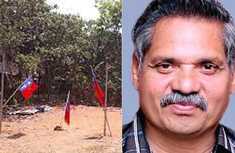 എഐവൈഎഫ് കൊടികുത്തിയ സ്ഥലം, ആത്മഹത്യ ചെയ്ത സുഗതന്