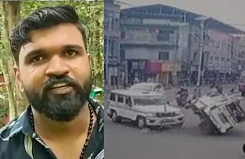 നിതിന്- അപകടദൃശ്യം