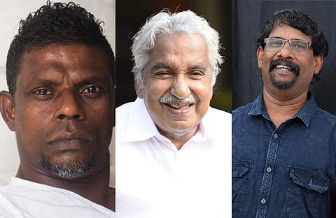 വിനായകൻ, ഉമ്മൻ ചാണ്ടി, സജീവൻ അന്തിക്കാട്/ ഫെയ്സ്ബുക്ക്