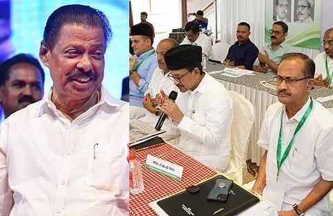 എംവി ഗോവിന്ദൻ, സാദിഖലി തങ്ങൾ, പിഎംഎ സലാം/ ഫയൽ