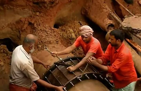 പൈപ്പ് ലൈനില് അറ്റകുറ്റപ്പണികള് നടക്കുമ്പോള്, സ്ക്രീന്ഷോട്ട്