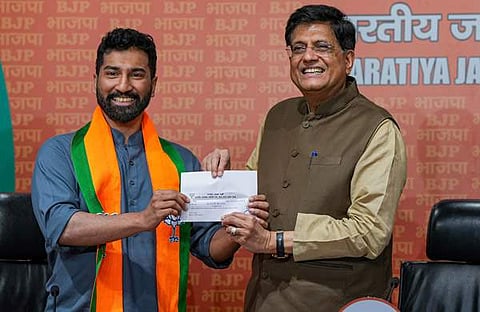 അനില് ആന്റണി ബിജെപി അംഗത്വം സ്വീകരിക്കുന്നു/ ഫയല്