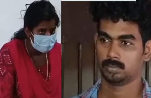 അറസ്റ്റിലായ സ്വീറ്റി, വിഷ്ണു/വീഡിയോ സ്ക്രീന്ഷോട്ട്