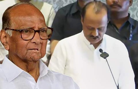 ശരദ് പവാര്, അജിത് പവാറിന്റെ സത്യപ്രതിജ്ഞ/ഫയല്