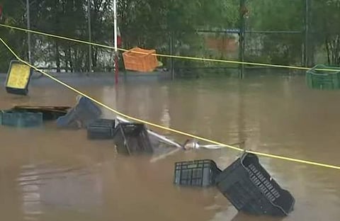 കണ്ണൂരില് പുഴ കരകവിഞ്ഞൊഴുകുന്ന ദൃശ്യം, സ്ക്രീന്ഷോട്ട്