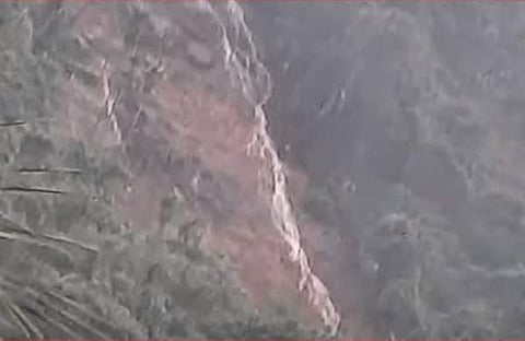 കണ്ണൂര് കാപ്പിമലയിലുണ്ടായ ഉരുള്പൊട്ടല്/ ടെലിവിഷന് ദൃശ്യം