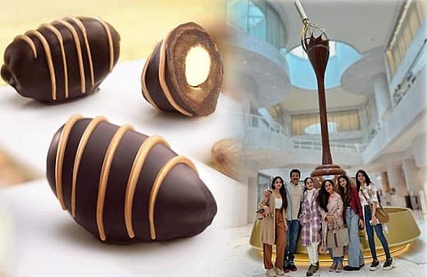 നടൻ കൃഷ്ണകുമാറും കുടുംബവും സൂറിച്ചിലെ ചോക്ലേറ്റ് ഫാക്ടറി സന്ദർശിച്ച ചിത്രം/ ഇൻസ്റ്റഗ്രാം