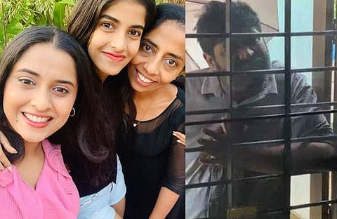 അർഥന അമ്മയ്ക്കും സഹോദരിക്കും ഒപ്പം, വിജയകുമാർ/ ഇൻസ്റ്റഗ്രാം