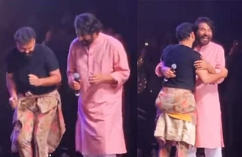 കുഞ്ചാക്കോ ബോബനൊപ്പം ഡാൻസ് ചെയ്യുന്ന മമ്മൂട്ടി/ വിഡിയോ സ്ക്രീൻഷോട്ട്