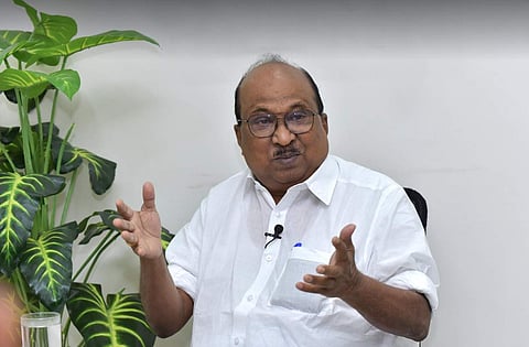 പ്രൊഫ. കെവി തോമസ്/ ഫോട്ടോ: എ സനേഷ്/ എക്സ്പ്രസ്